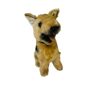 Vintage 1975 R. DAKIN German Shepherd Sitting Dog Plush With Collar